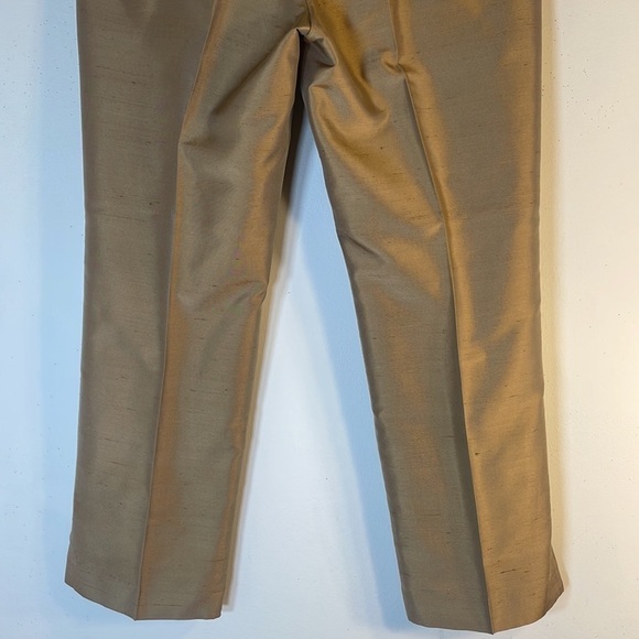 NWT. Banana Republic Women’s 4 100% Silk Satin 2-Layer Trousers w/Side Split. - Picture 7 of 13